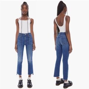 Mother Jeans The Insider Crop Step Fray in Bad Reputation